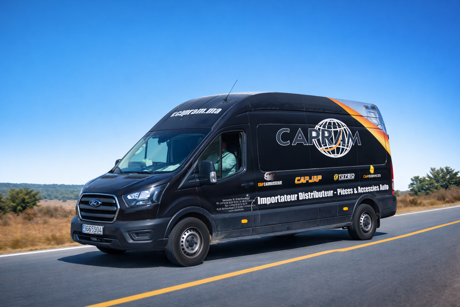 Flotte Capram Transport sur les routes du Maroc